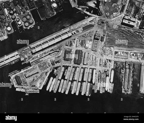 South Boston Naval Annex And South Boston Army Base Circa 1958 Stock