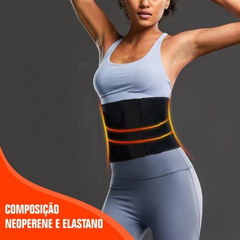 Cinta Faixa Térmica Neoprene Abdominal Peso Treino Fitness MercadoLivre