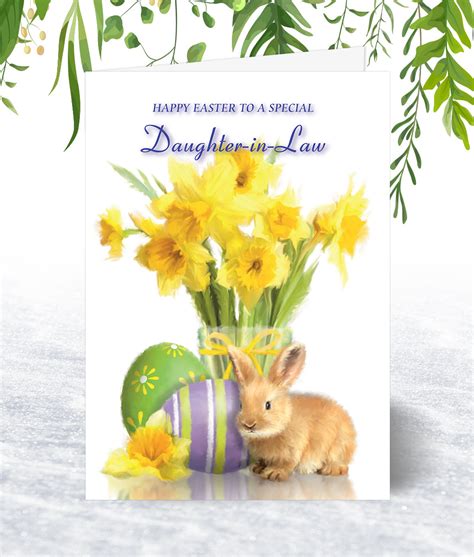 Daughter In Law Easter Card From Olivia Samuel Gloss Medium Sized Ca