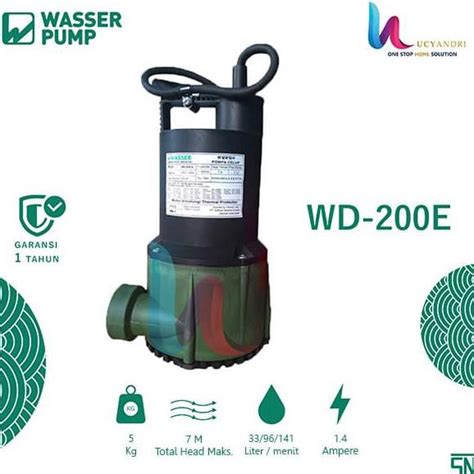 Jual Pompa Celup Wasser Air Bersih Submersible Pump WD 200 E NON AUTO