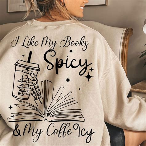 I Like My Books Spicy And My Coffee Icy Png Bookish Png Booktok Png