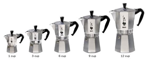 Bialetti Moka Express Stovetop Percolator Size Comparisons Large J D