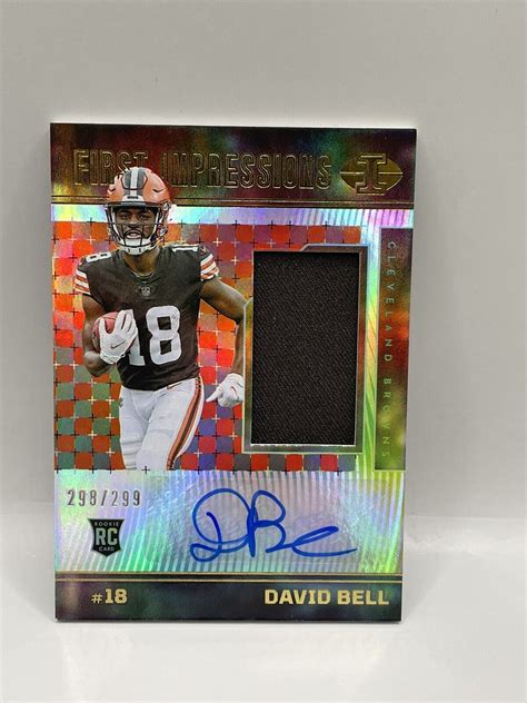 Panini Illusions David Bell Jersey Autograph Rookie Rc