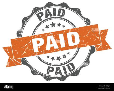 Paid Stamp Sign Seal Stock Vector Image Art Alamy