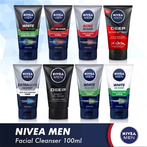 Jual Nivea Men Face Wash 100ml Shopee Indonesia