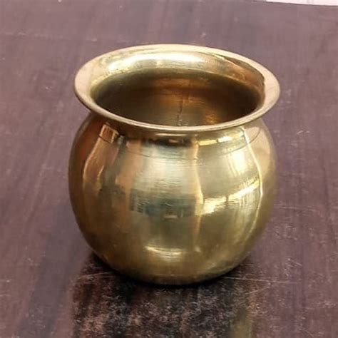 Polished 1l Bronze Water Pot For Home Size 6 Inches At Rs 65piece