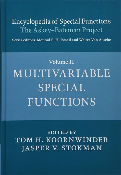 Comprar Encyclopedia Of Special Functions The Askey Bateman Project