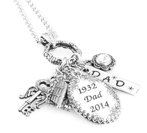 Personalized Memorial Necklace Remembrance Jewelry Memorial