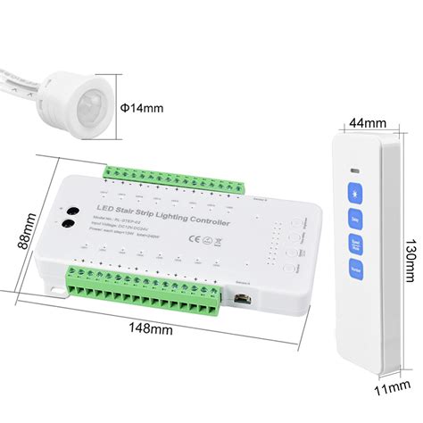 16ch Led Motion Sensor Stair Light Controller With Rf Remote