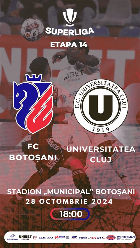 SUPERLIGA Etapa 14 FC Botosani FC Universitatea Cluj 28 Oct 2024