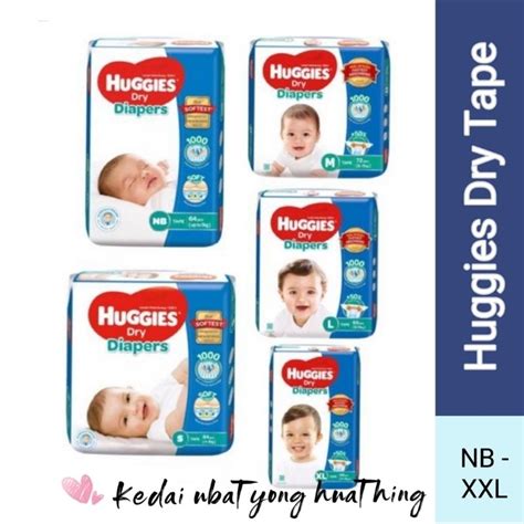 Huggies Dry Tape NB S M L XL XXL Shopee Malaysia