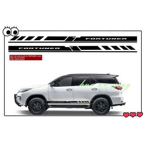 Toyota FORTUNER Body Sticker 1set Shopee Malaysia