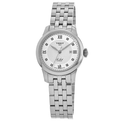 Tissot Le Locle Automatic Silver Diamond Dial Stainless Steel Women S