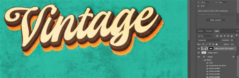 Photoshop Efecto Texto Vintage Visualbit Studio Tutoriales De Photoshop