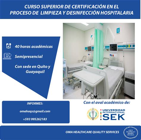 Curso Superior De Certificaci N En El Proceso De Limpieza Y