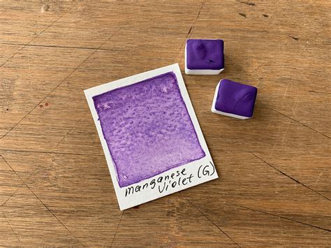 Manganese Violet Granulating Handmade Watercolor Paint Single Elena