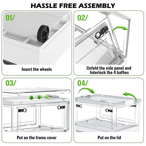 Ctsnslh 4 Pack Storage Bins With Lids 48quart Clear Stackable Storage