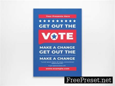 Adobe Stock Vote Flyer Layout 414543205