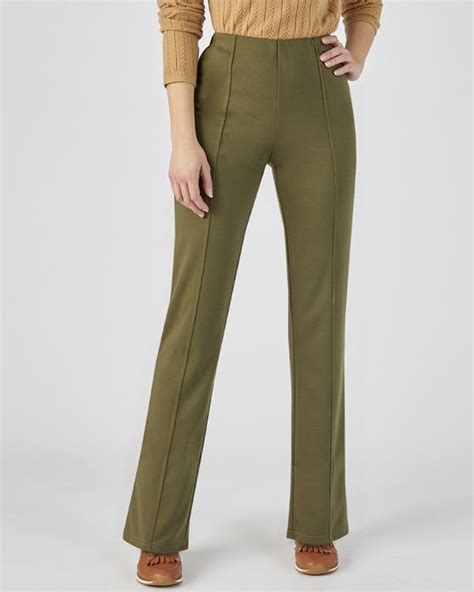 Ponte Straight Leg Trousers Trousers Damart Co Uk