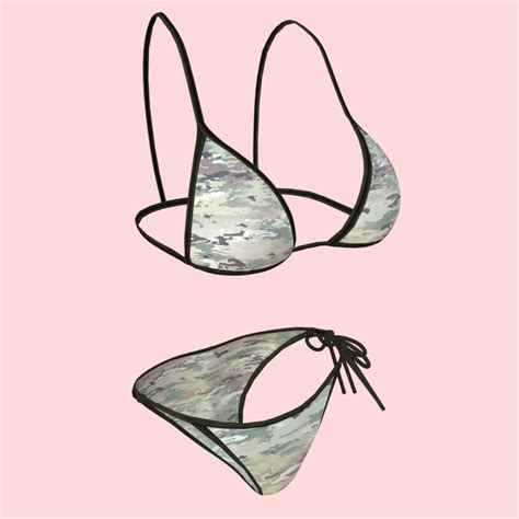 3D Model Sexy Army Bikini P02 VR AR Low Poly CGTrader
