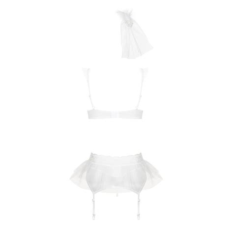 Completino Intimo Bianco Julitta Obsessive Lingerie Sposa Sexy