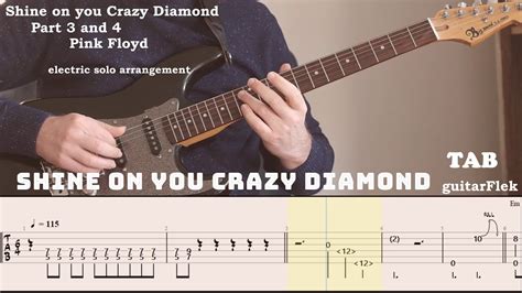 Shine On You Crazy Diamond Pink Floyd Part 3 And 4 With Tabs Youtube