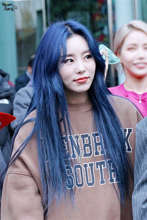 Wheein Wheein Mamamoo Blue Hair Mamamoo