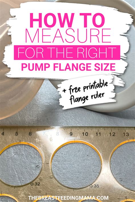 How To Measure Flange Size Free Printable Ruler The Breastfeeding Mama