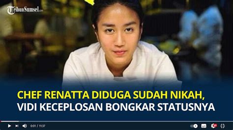 Chef Renatta Diduga Sudah Menikah Vidi Aldiano Keceplosan Bongkar