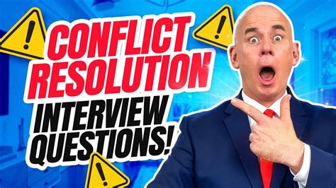 Conflict Resolution Interview Questions Answers Youtube