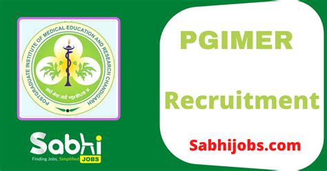 PGIMER Jobs Notification 2024 Apply Offline For 2 Research Assistant