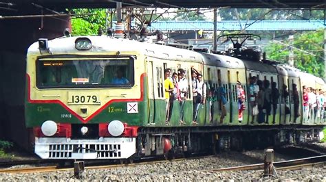 Chord Line EMU Local Train Full Of Passengers Made A Good Run Towards