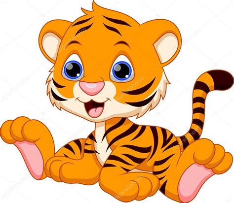 Dessin animé Tigre image vectorielle par irwanjos2 © Illustration #53085993