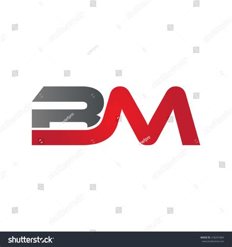 Bm Company Group Linked Letter Logo Stock Vector Illustration 318291884