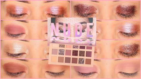 HUDA BEAUTY NEW NUDE EYESHADOW PALETTE YouTube