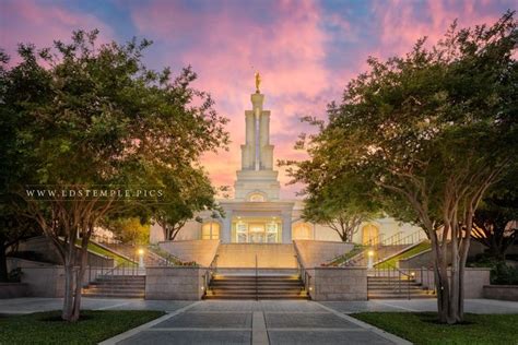 San Antonio Temple Fiery Sunset - LDS Temple Pictures | Lds temple ...