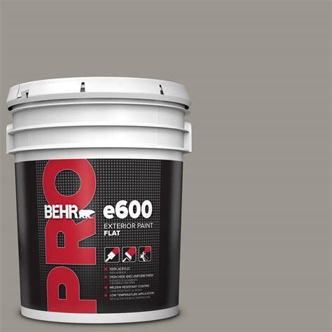 Behr Pro Gal N Battleship Gray Flat Exterior Paint Pr