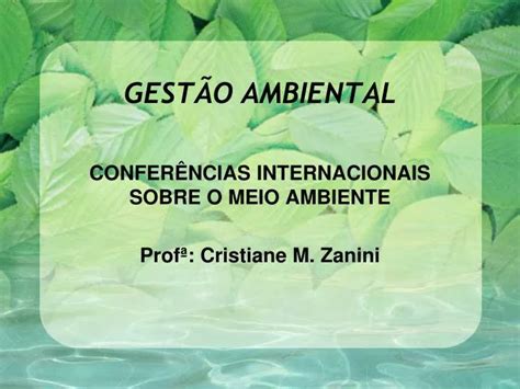 PPT GESTÃO AMBIENTAL PowerPoint Presentation free download ID 814902