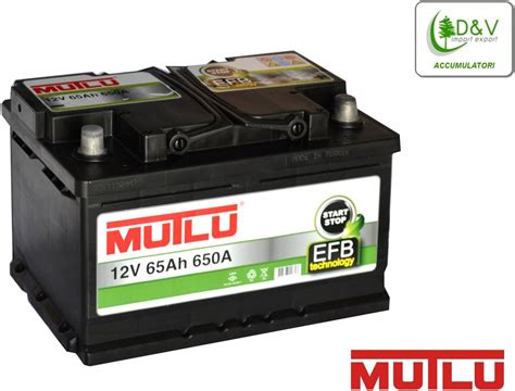 Batteria Auto Premium Brand Mutlu Ah A En V Efb Per Auto Con