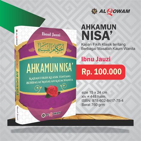 Jual Buku Ahkamun Nisa Buku Fikih Wanita Ibnu Jauzi Shopee Indonesia