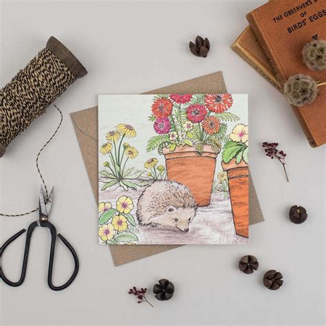 Hedgehog Greeting Card Fays Studio