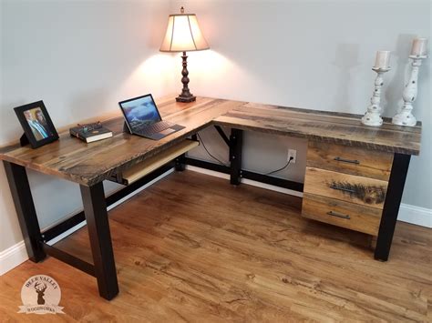 Buy Handmade Reclaimed Wood Office Desk Barnwood Computer Desk Rustic