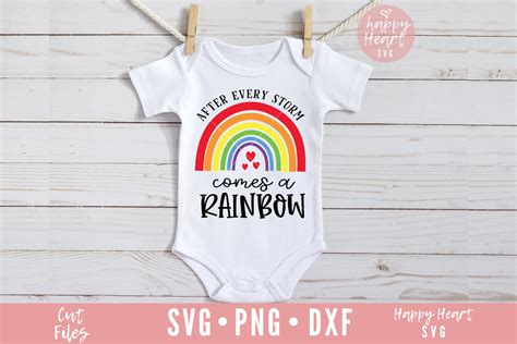 After Every Storm Comes A Rainbow Svg Rainbow Baby Svg Svg Etsy Uk