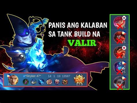 Valir Tank Build Panis Ang Kalaban Valir Gameplay Mobilelegends