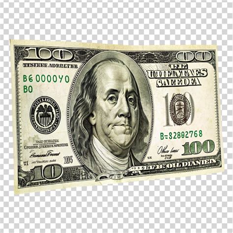 Premium Psd A One Hundred Dollar Bill With A Picture Of George