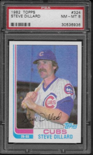 1982 Topps 324 Steve Dillard For Sale Online Ebay