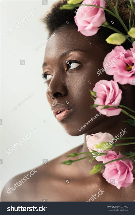 Beautiful Naked African American Girl Pink Stock Photo 1691071999 Shutterstock