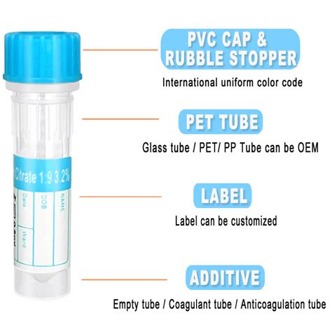 Laboratory Coagulation Test Sodium Citrate Blood Collection Tube