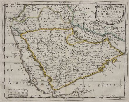 SANSON S MAP OF ARABIA Michael Jennings Antique Maps And Prints