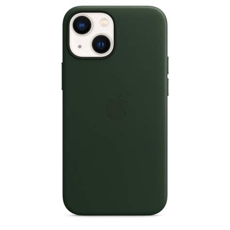 iPhone 13 mini Leather Case - Sequoia Green | Telo24